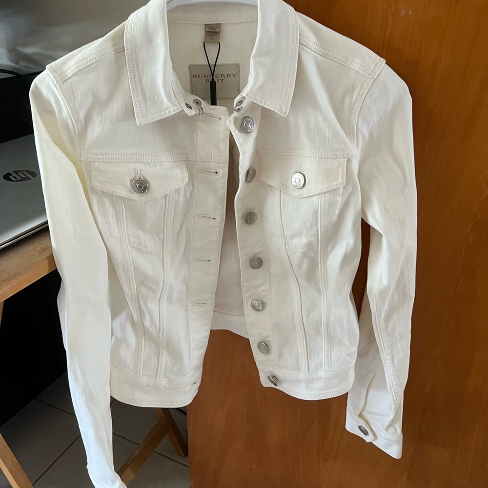 Burberry Brit White Jean Jacket with Tags!